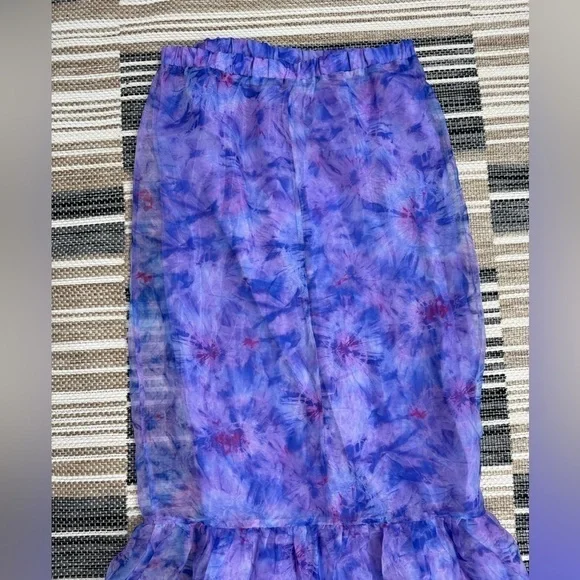 Buddy Love Dayton Strapless Maxi Dress Mermaid Ripple Purple Size XS - Picture 5 of 12